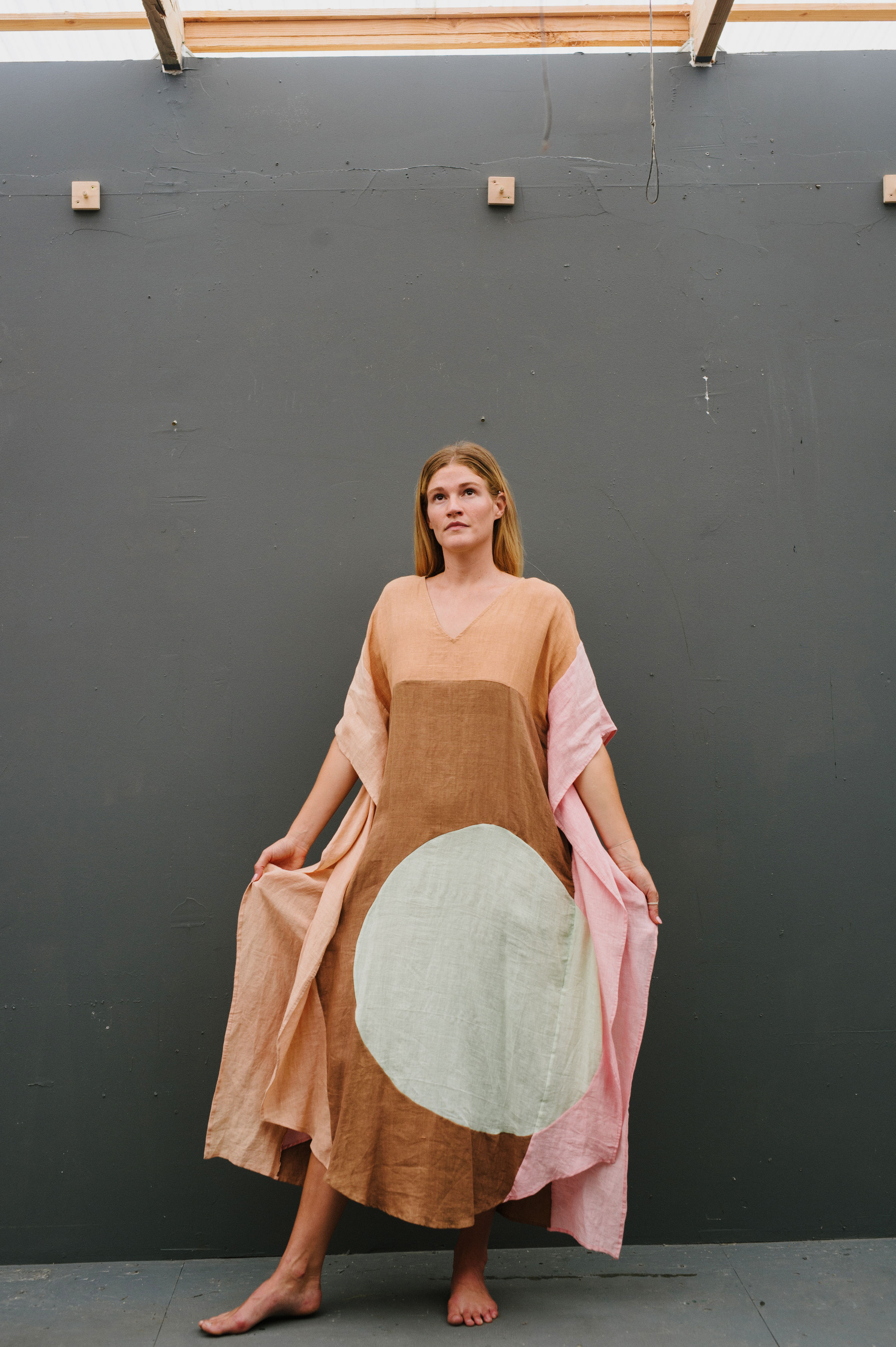 Multi Colored kaftan Dress (Suggested Retail $1200)