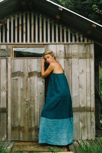 Thumbnail: Linen Elastic Strap Dress