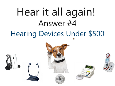 Hear it all again! Question 4: What other options do I have?