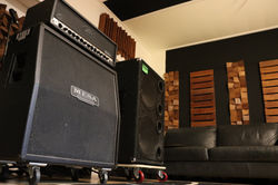 Sol Onyx performing atmospheric alternative rock in Brisbane studio guitar amping