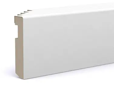 Pack 5 rodapiés lacados blanco 10cm