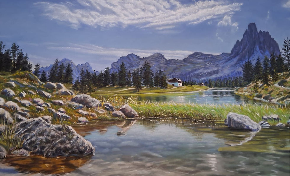 Ronald Hoppe, Lago Federa, 58cmx38cm