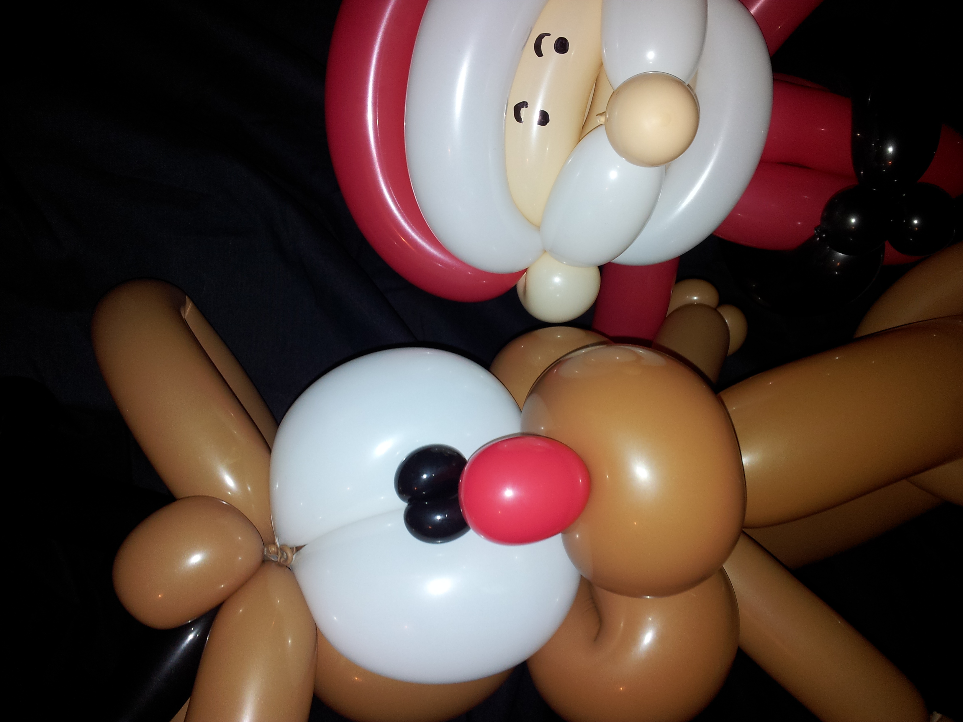 Reindeer and Father Christmas