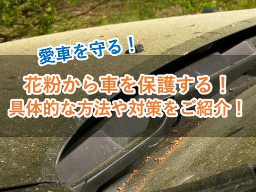 【車の花粉対策】愛車を守る洗車テクニックとカーポートの活用法をご紹介!