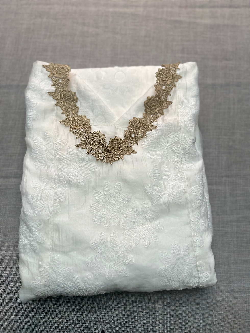 Thumbnail: Ivory colour 6 panel kurthi 