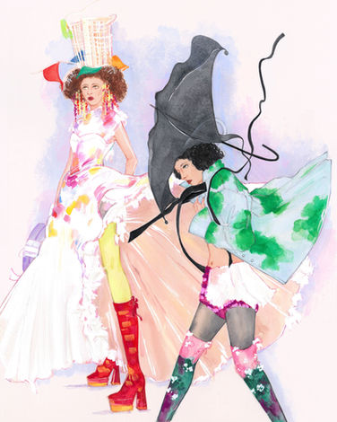 rawing cabaret, illustration, fashion, drawing