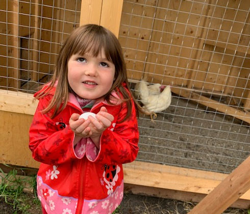 Child with egg