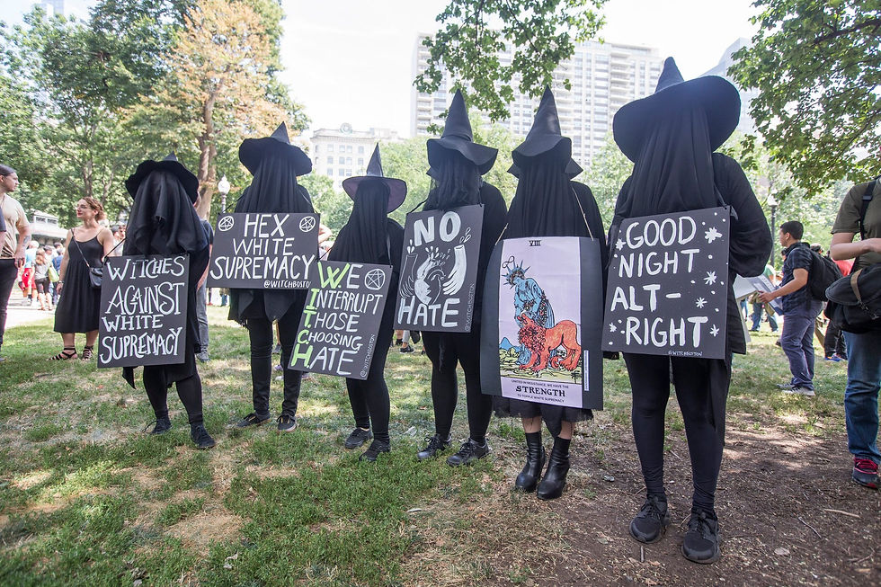 Witches on protest in the US