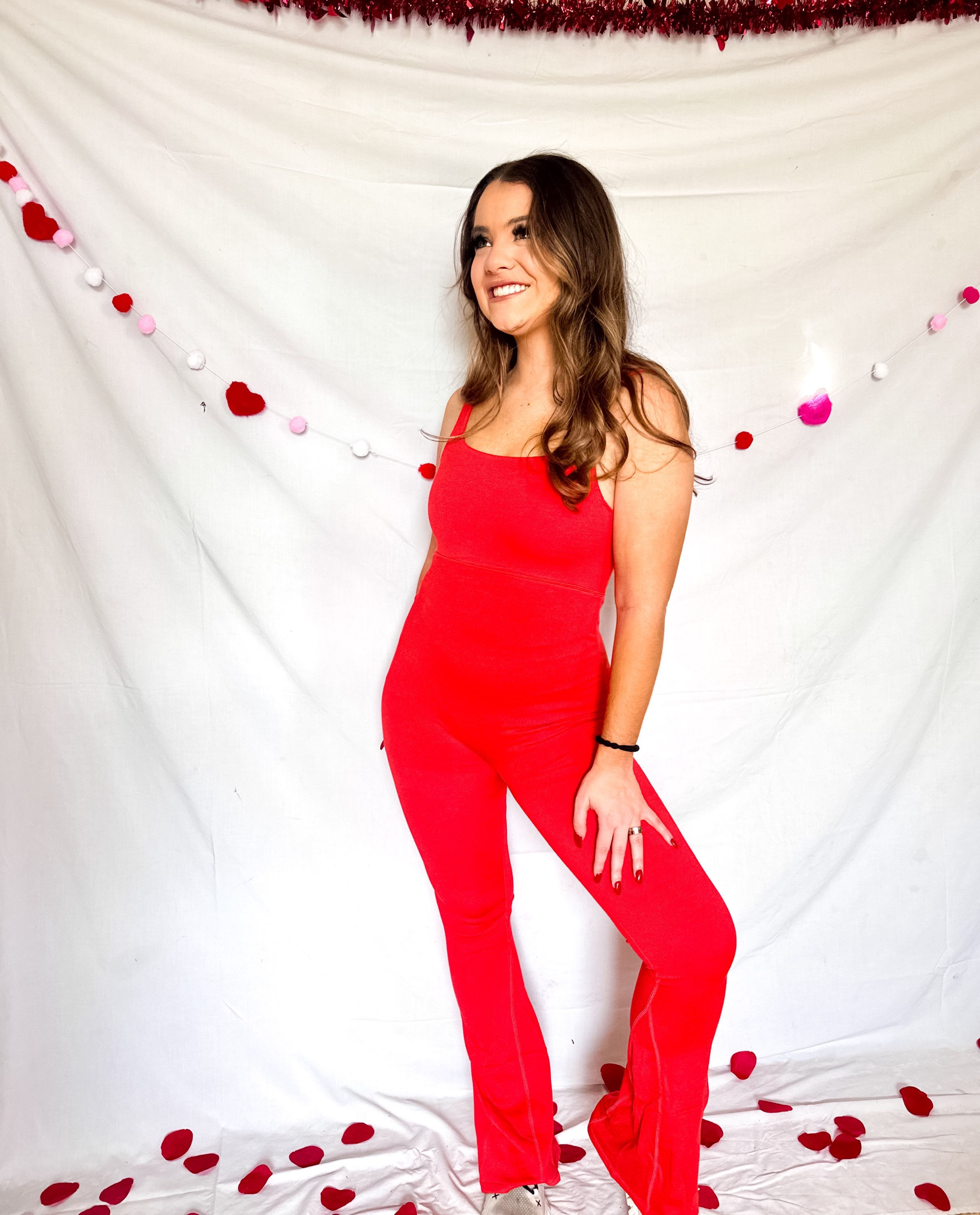 Rylee Workout Jumpsuit (RED)