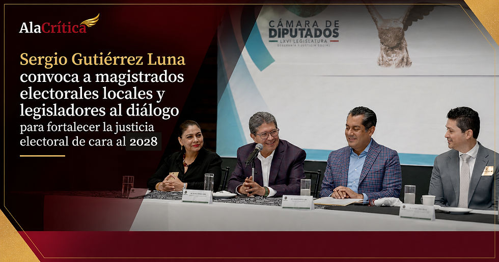 Sergio Gutiérrez Luna, vicepresidente de la Cámara de Diputados, durante la inauguración del Diálogo de Magistraturas Electorales Locales con Legisladores