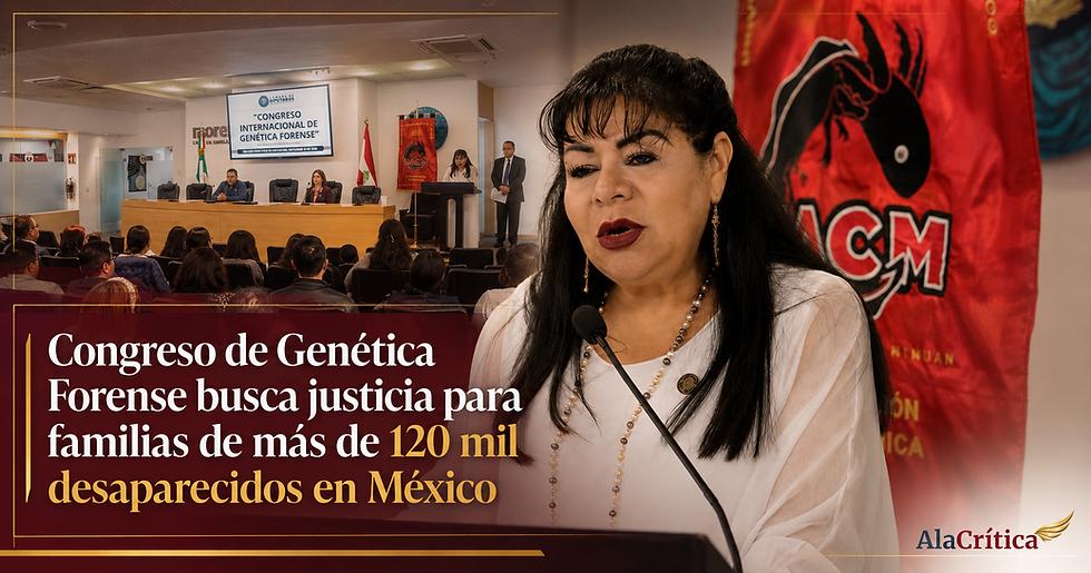 La diputada federal Marisela Zúñiga Cerón durante la inauguración del Primer Congreso Internacional de Genética Forense en la Cámara de Diputados
