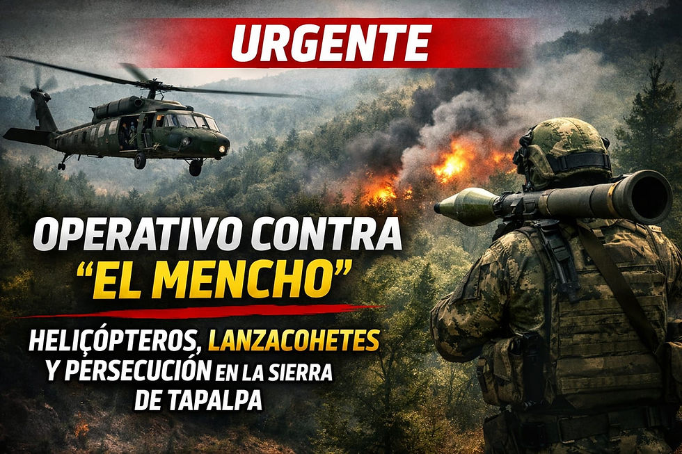 Revelan detalles del operativo contra “El Mencho” en Tapalpa: así fue el despliegue militar que terminó con su muerte