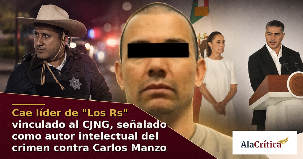 Omar García Harfuch, secretario de Seguridad y Protección Ciudadana, durante el anuncio de la detención de "R1"