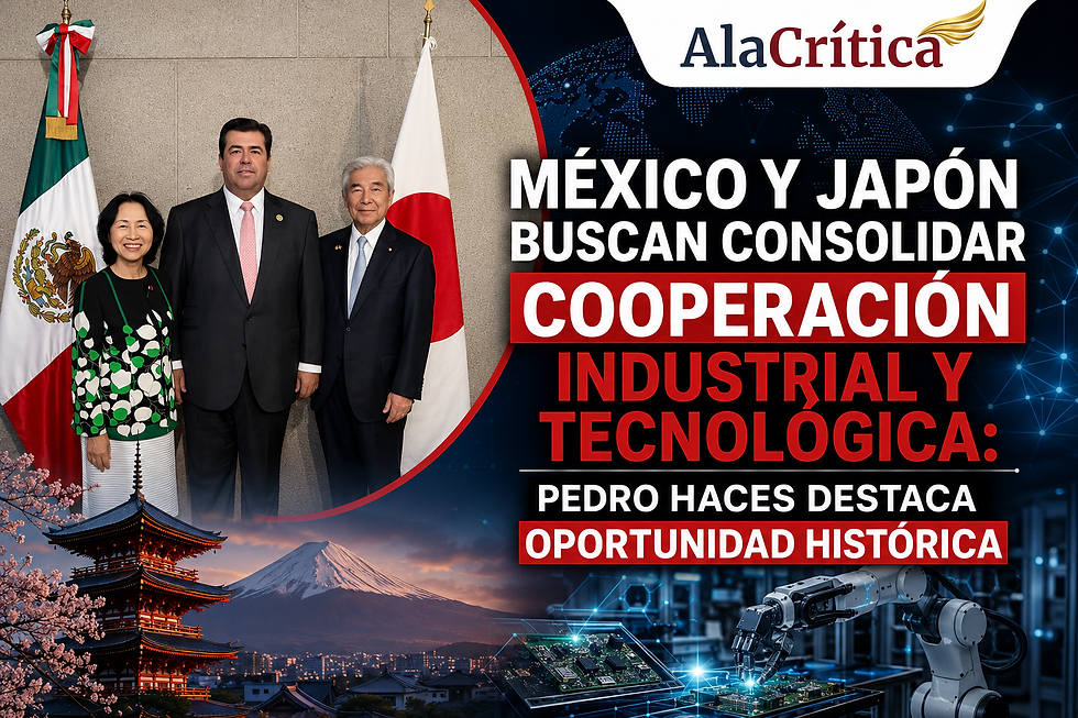 Pedro Haces durante reuniones en Japón para fortalecer cooperación económica entre México y Japón