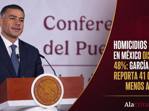 Omar García Harfuch durante el Informe de Seguridad en La Mañanera del Pueblo