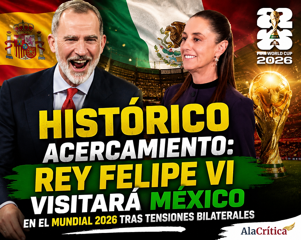 La presidenta de México, Claudia Sheinbaum, durante su conferencia de prensa matutina anunció la histórica del rey Felipe VI de España