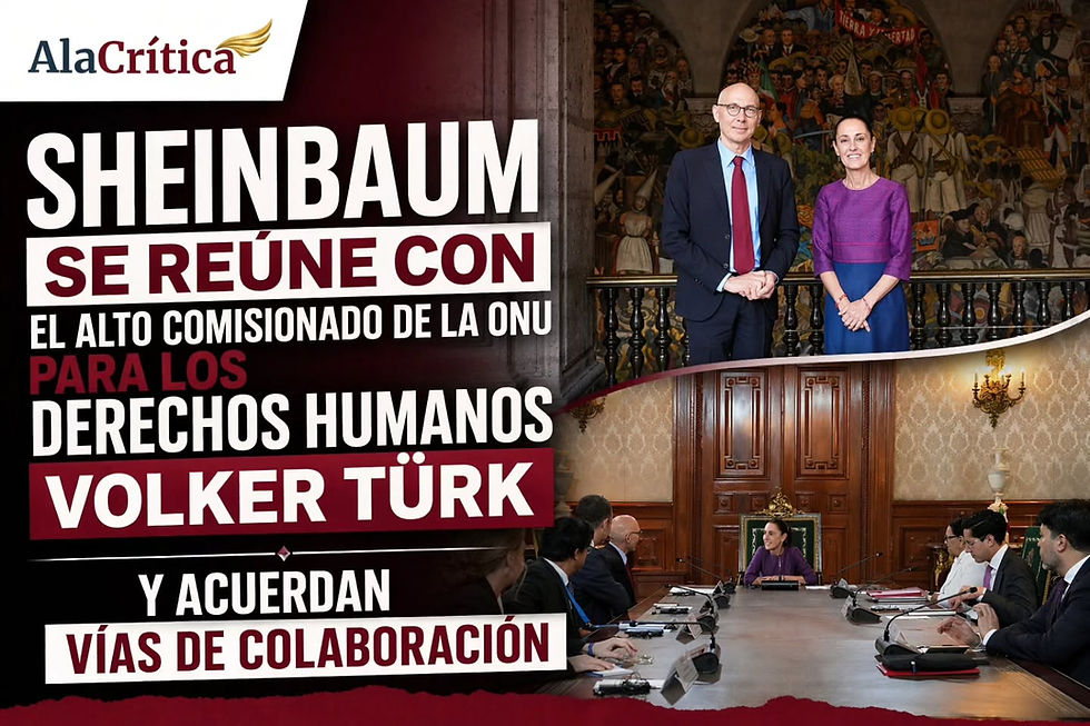 Sheinbaum se reúne con el Alto Comisionado de la ONU para los Derechos Humanos Volker Türk y acuerdan vías de colaboración