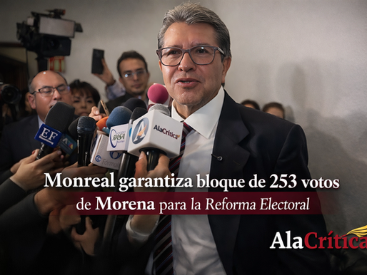 Ricardo Monreal admite descarta ruptura en la coalición y asegura 253 votos de Morena para aprobar Reforma Electoral
