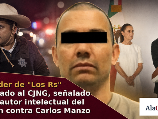 Cae líder de "Los Rs" vinculado al CJNG, señalado como autor intelectual del crimen contra Carlos Manzo