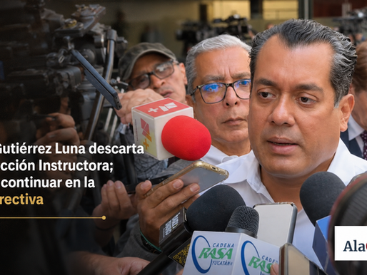 Sergio Gutiérrez Luna descarta ir a la Sección Instructora; buscará continuar en la Mesa Directiva