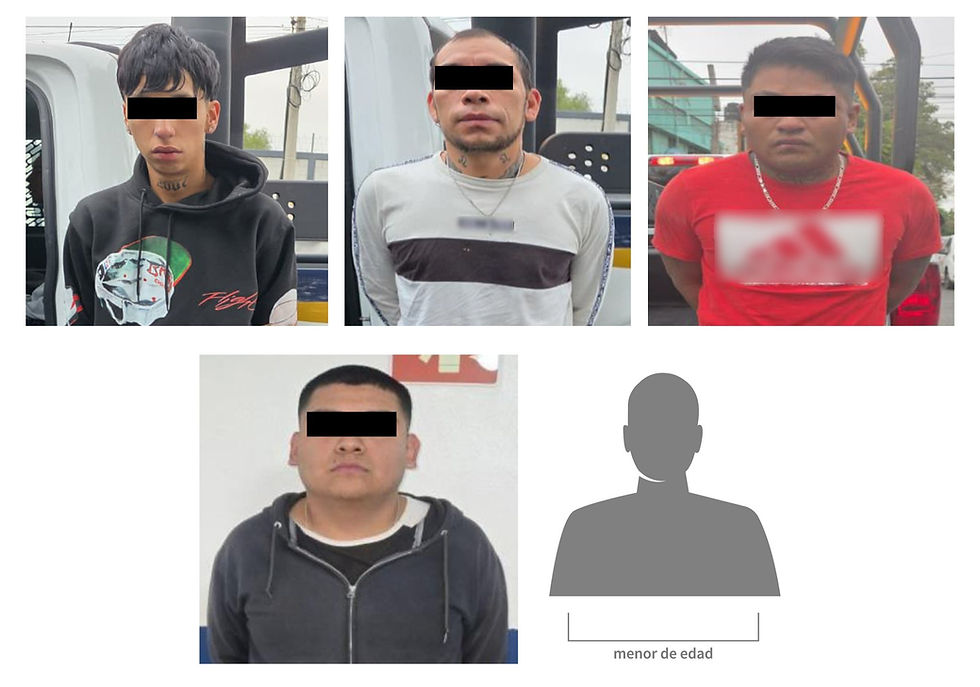 Detienen a presuntos responsables de triple homicidio en Zona Escolar, Cuautepec. GAM
