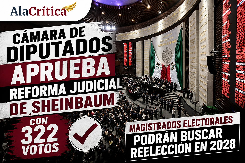 Sesión extraordinaria de la Cámara de Diputados durante la aprobación de la reforma judicial impulsada por la presidenta Claudia Sheinbaum