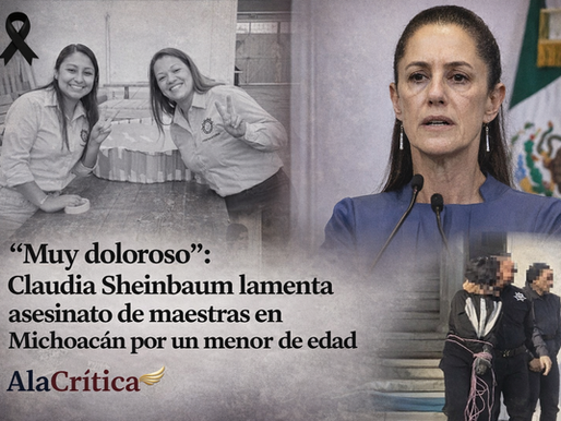 Presidenta Claudia Sheinbaum Pardo durante su conferencia matutina hablando sobre la seguridad en Michoacán