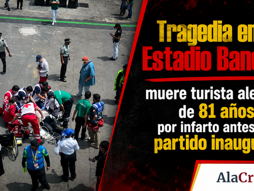 Paramédicos atendiendo emergencia médica en el Estadio Banorte antes de la inauguración del Mundial 2026