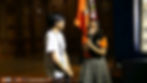 A student being interviewed.