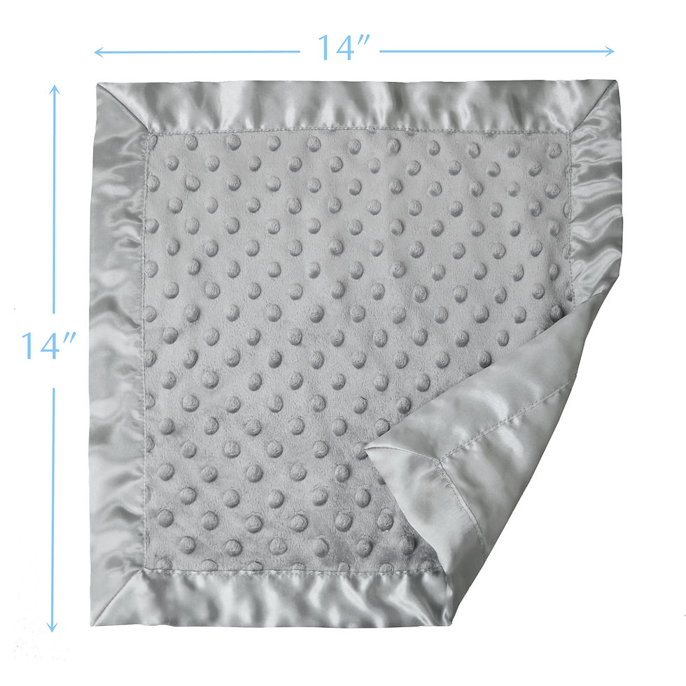 Thumbnail: Minky Dot/Satin Security Blanket