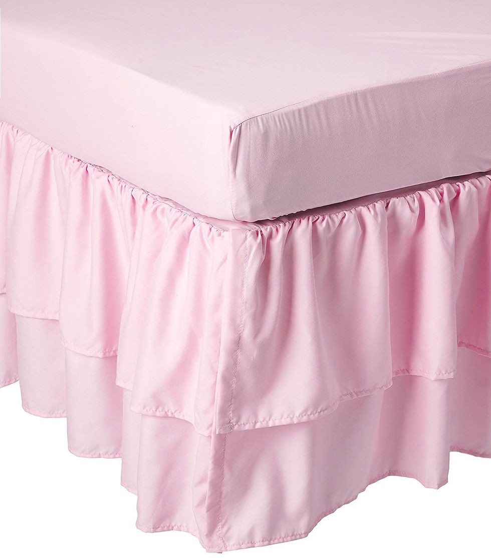 Thumbnail: Double-Layer Ruffled Crib Skirt