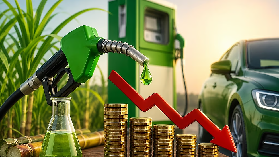 ವಾಹನ ಸವಾರರಿಗೆ Good news: Ethanol ಮಿಶ್ರಿತ ಪೆಟ್ರೋಲ್ ಮೇಲಿನ ಎಲ್ಲಾ ಸೆಸ್-ಅಬಕಾರಿ ಸುಂಕ ರದ್ದುಗೊಳಿಸಿದ ಕೇಂದ್ರ ಸರ್ಕಾರ..!