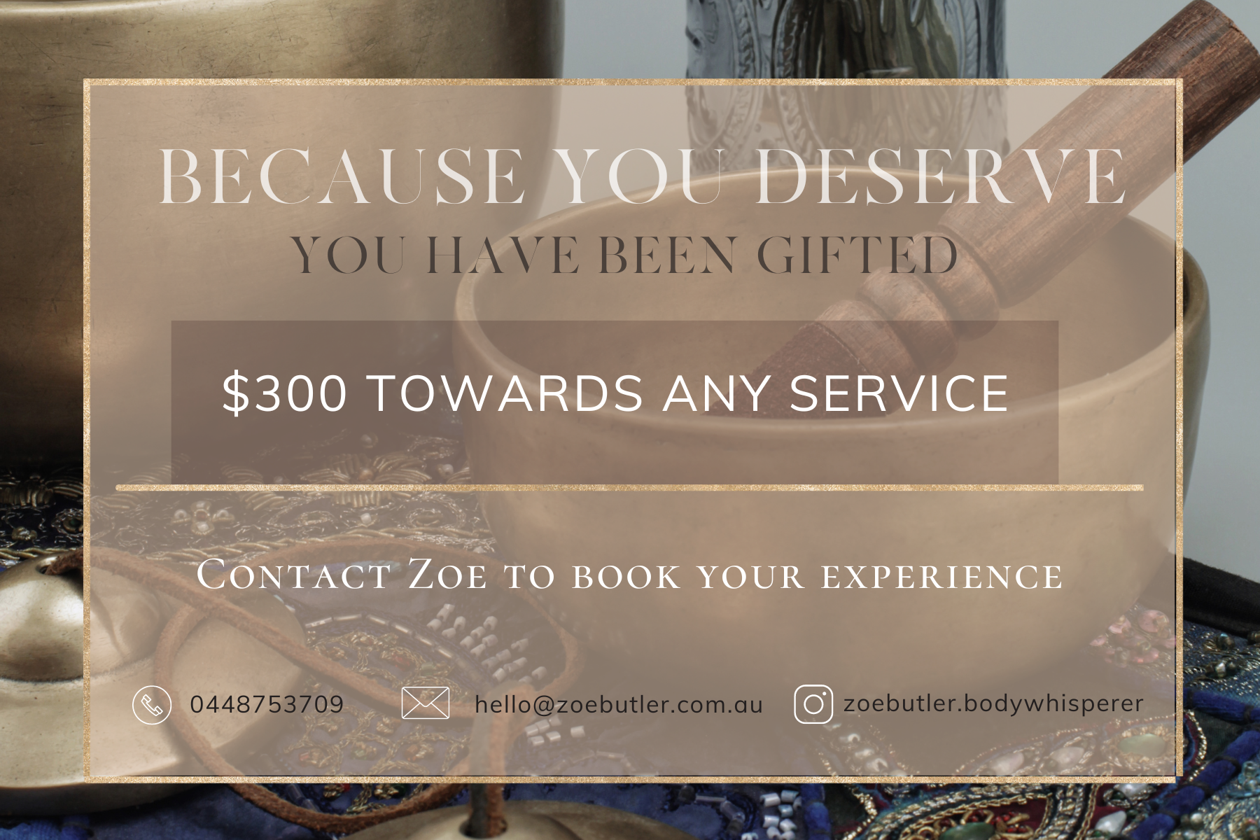 $300 towards any service