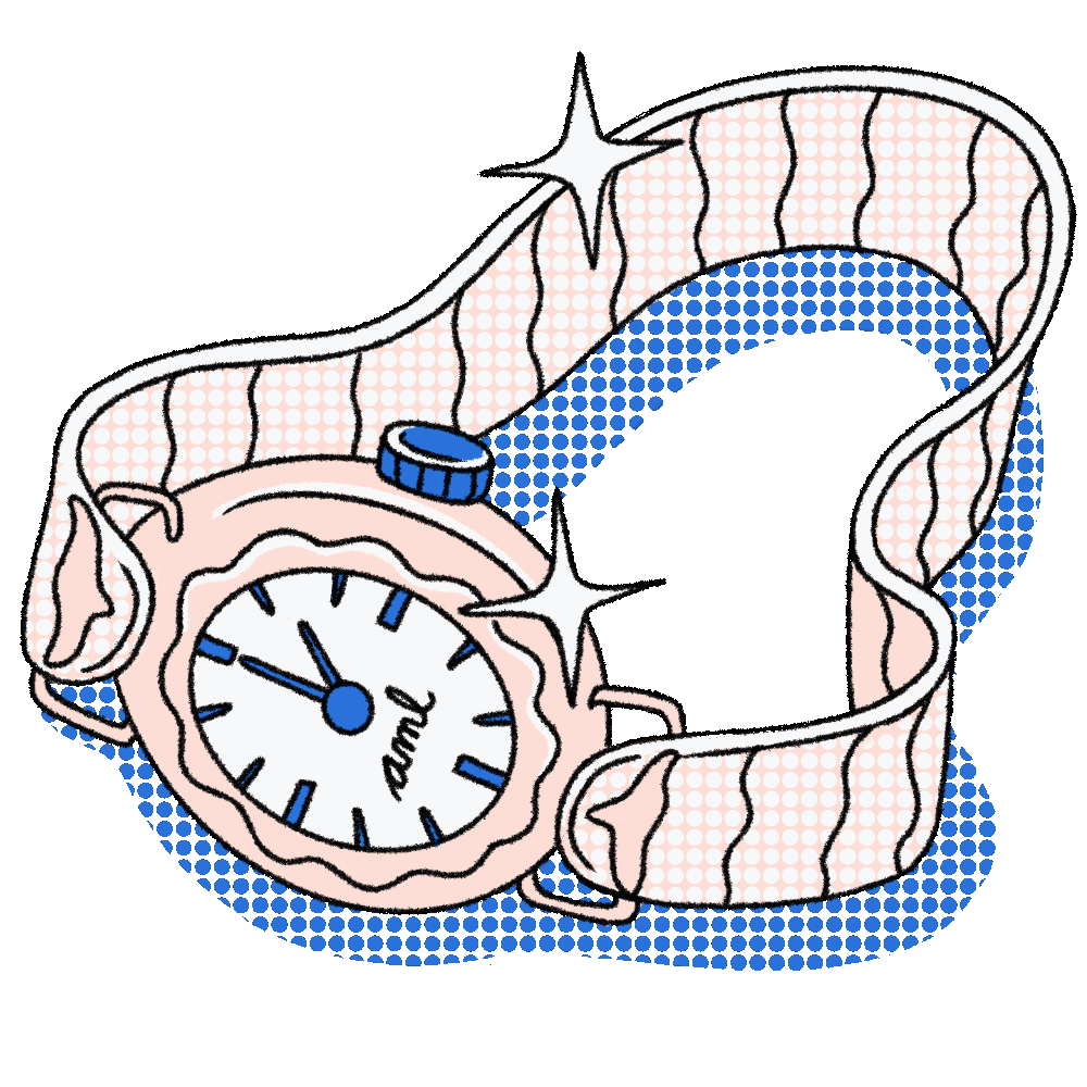 Introducing Anti-Money Laundering: Ethena’s Newest Course Offering: a GIF of a sparkling watch with "AML" on the face