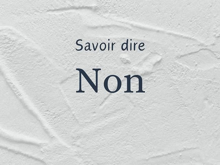 Dire non, c’est aussi dire oui à soi 