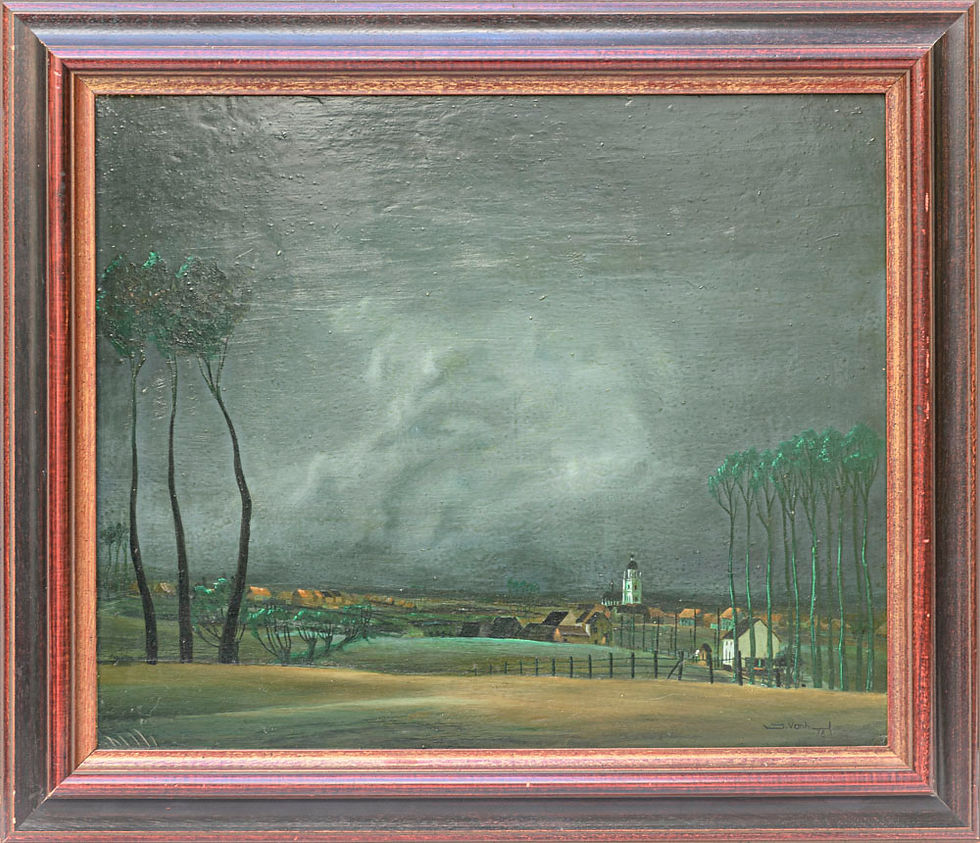 Ölgemälde - Visionäre Landschaft