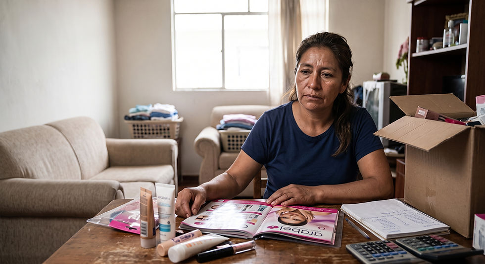 La precarización laboral · Personas agentes de comercio y perspectiva de género: Vendedoras por catálogo