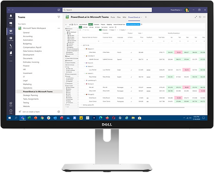 PowerSheet.ai in Microsoft Teams