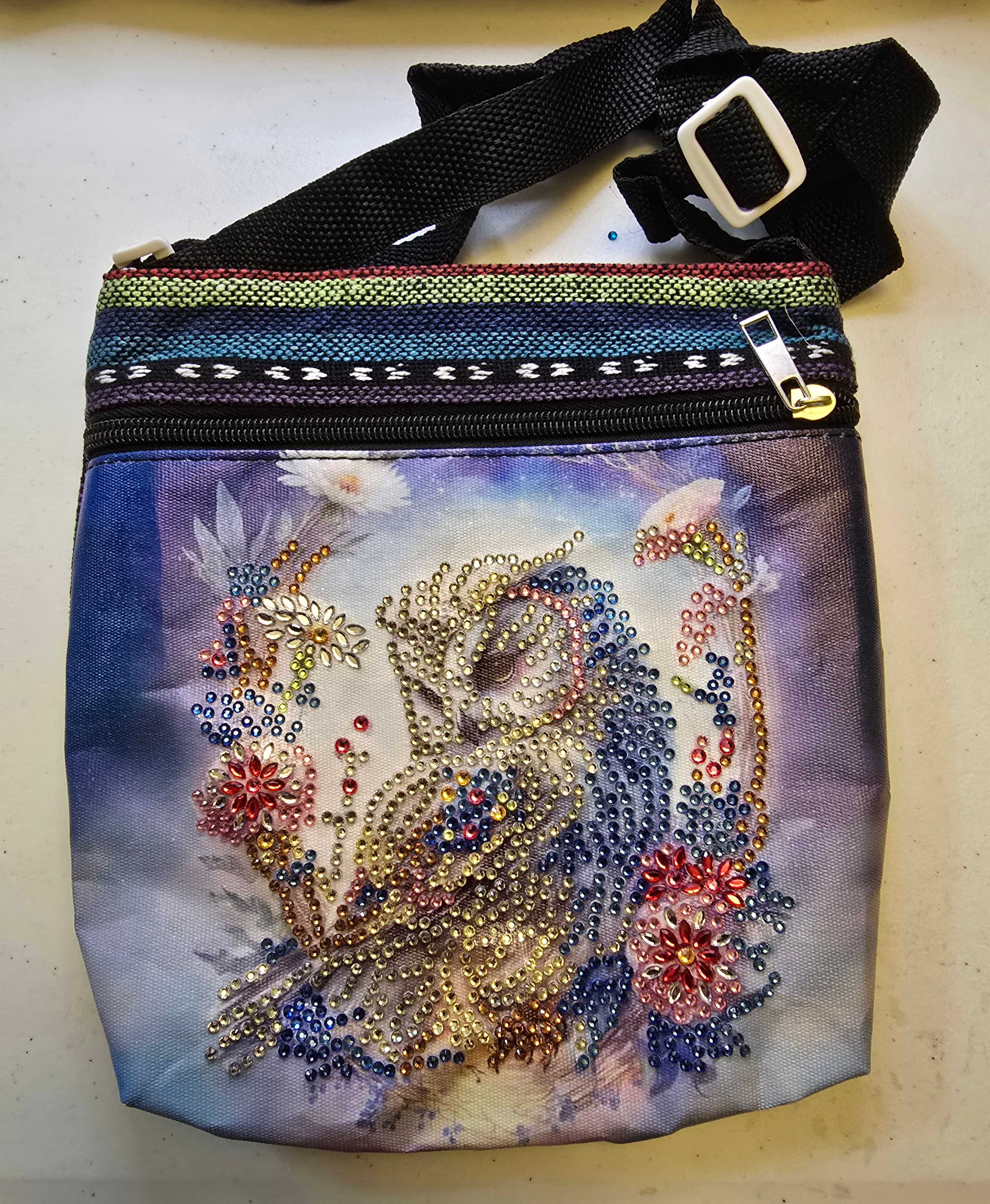 Canvas crossbody bag - Owl