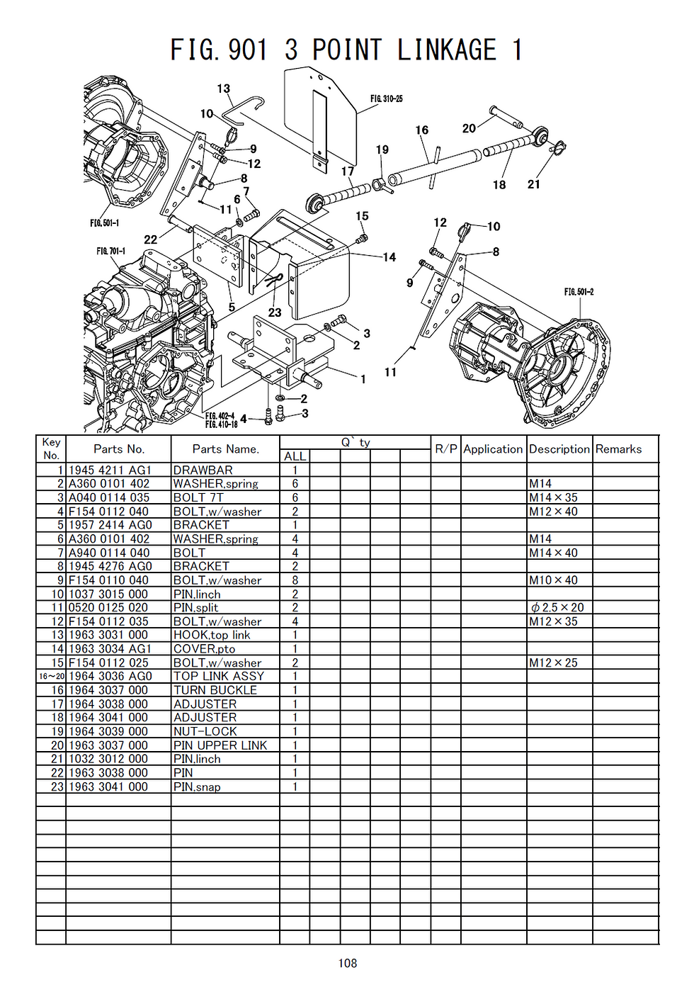Miniature : Vue éclatée MITSUBISHI MT36