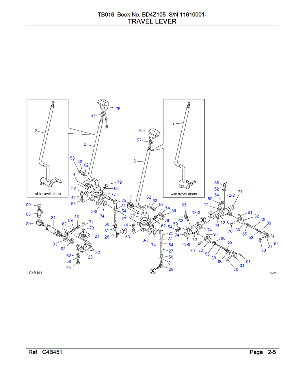 Miniature : Vue éclatée Takeuchi TB016