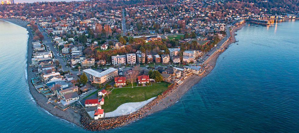 Alki Point from the Air
