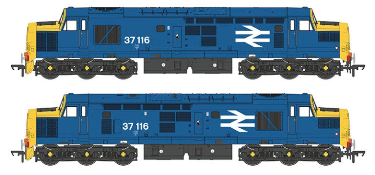 Thumbnail: Bachmann 32-781SD Class 37/0 37116 BR Blue DCC Sound
