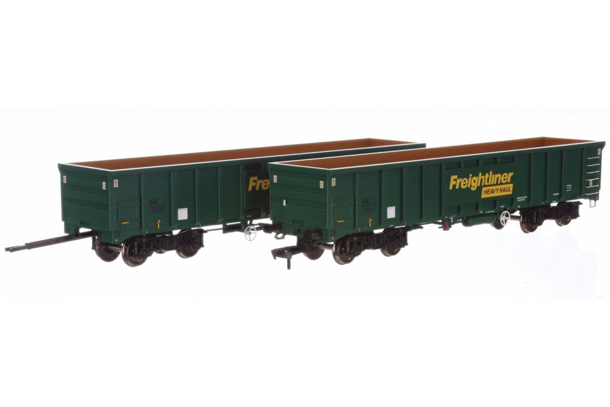 4F-025-013 MJA Freightliner Heavy Haul Bogie Box Van 502047 & 48