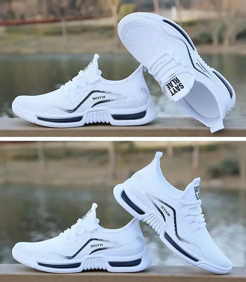 Thumbnail: Men Shoes Slip on Fashion Sneakers Male Sport Running Shoes Breathable Gym Train
