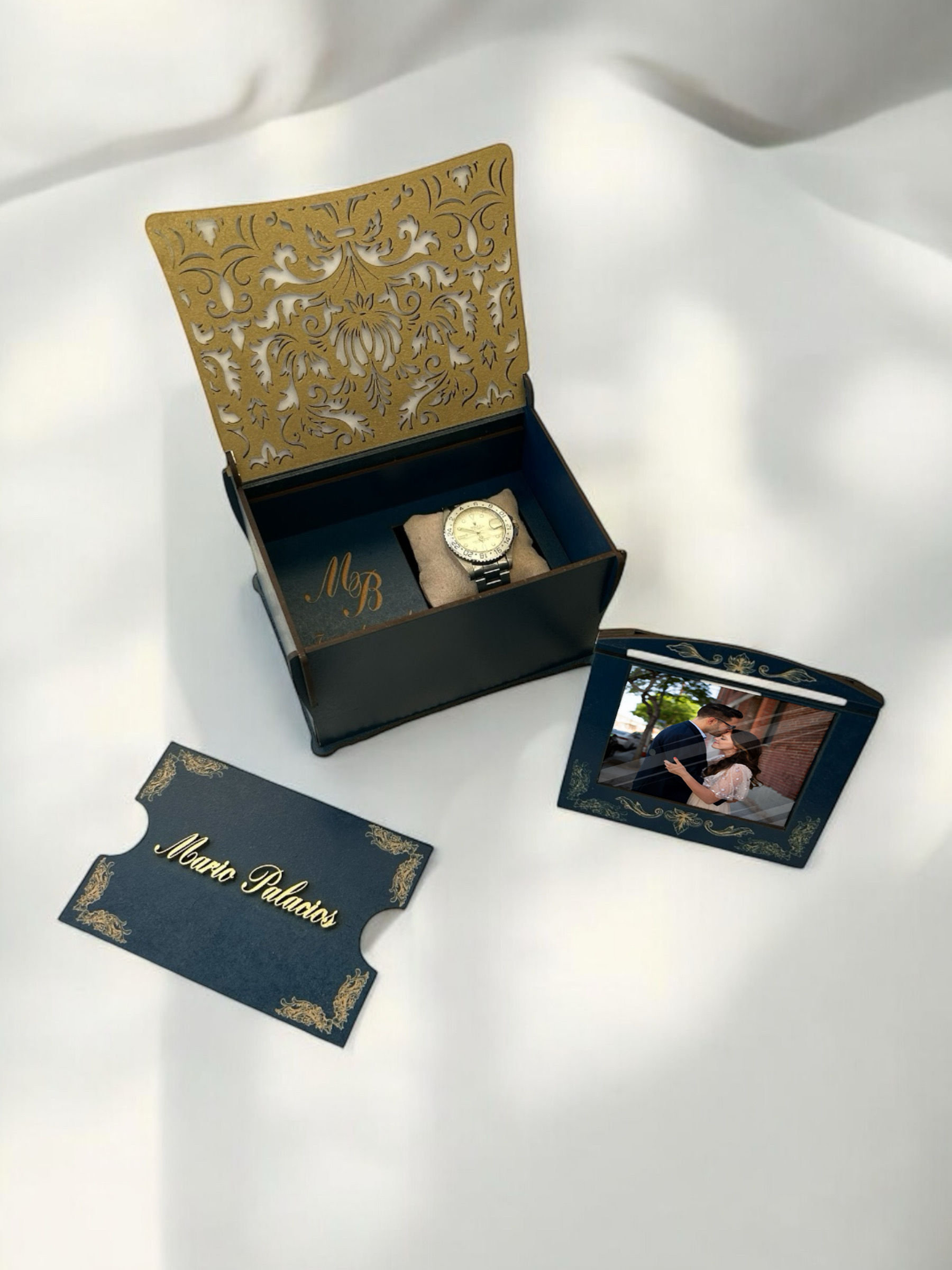 Copia de Caja Reloj Compromiso Amor Barroco