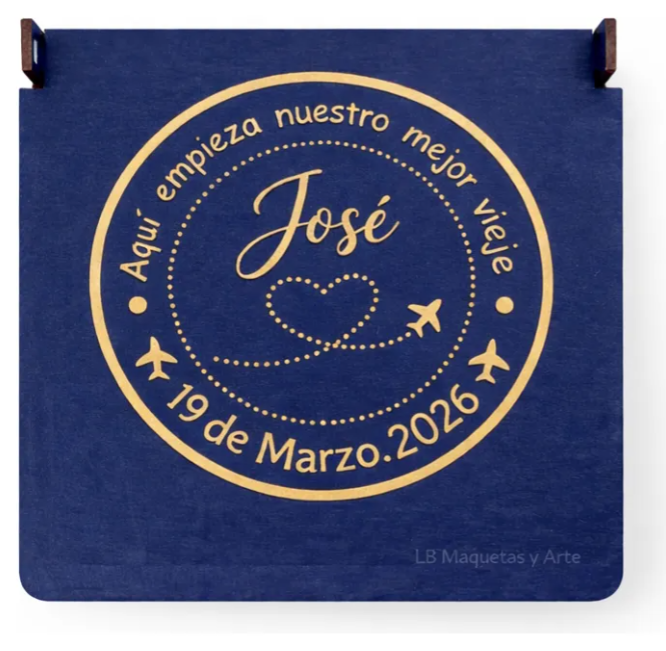Miniatura: Lb Maquetas | Caja Reloj Compromiso Viaje De Vida Grabala Azul Intenso