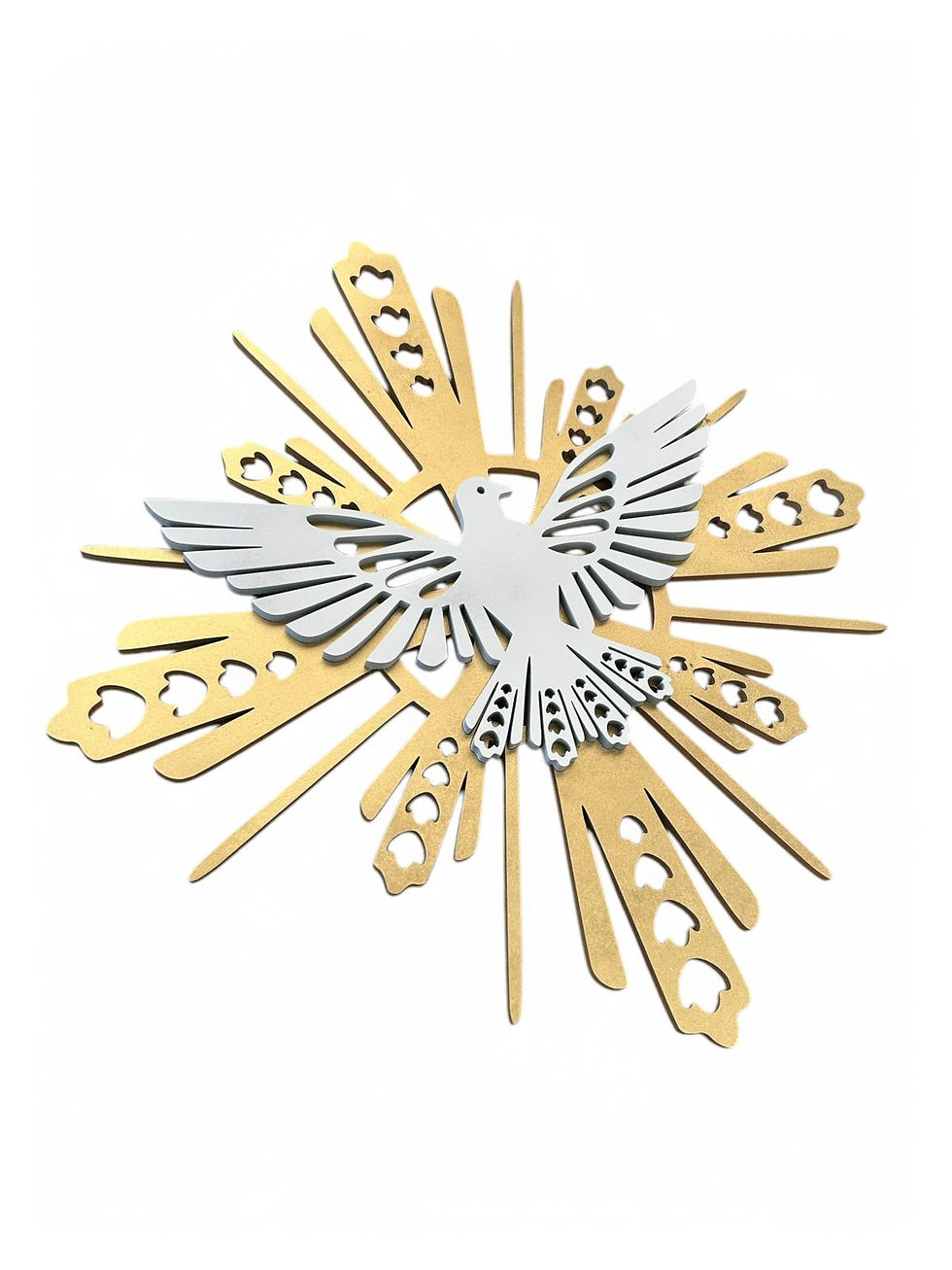 Miniatura: Cuadro Espíritu Santo Pentecostés Dorado