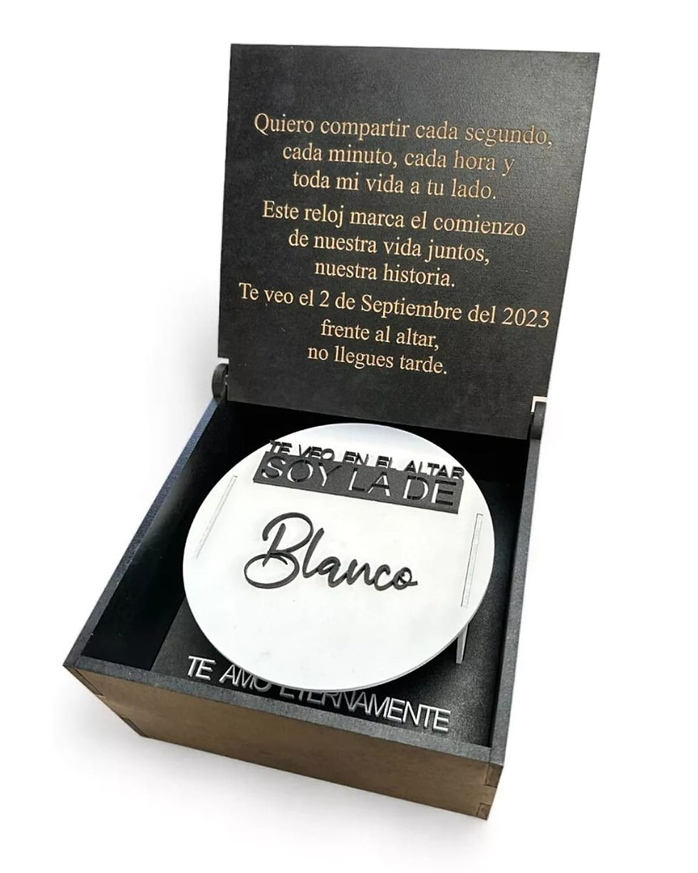 Miniatura: Caja para Reloj Boda Compromiso EXPRESS