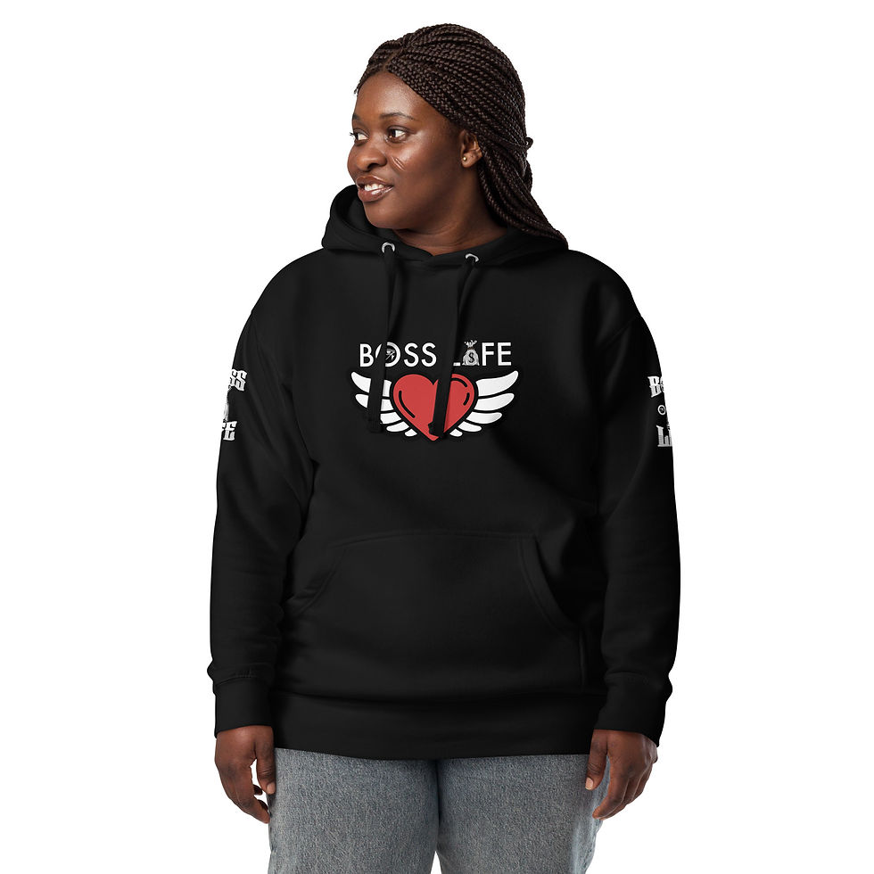 Thumbnail: Boss Life Fly Heart Unisex Hoodie